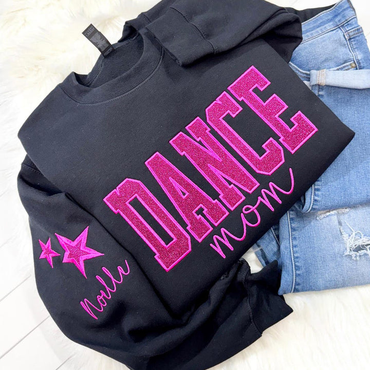 Personalized Embroidered Dance Mom Sweatshirt