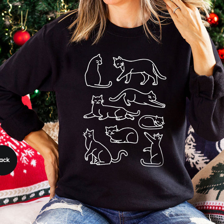 Cat Long Sleeve T Shirt, Cat Lover Gift, Funny Cat Long Sleeve Shirt