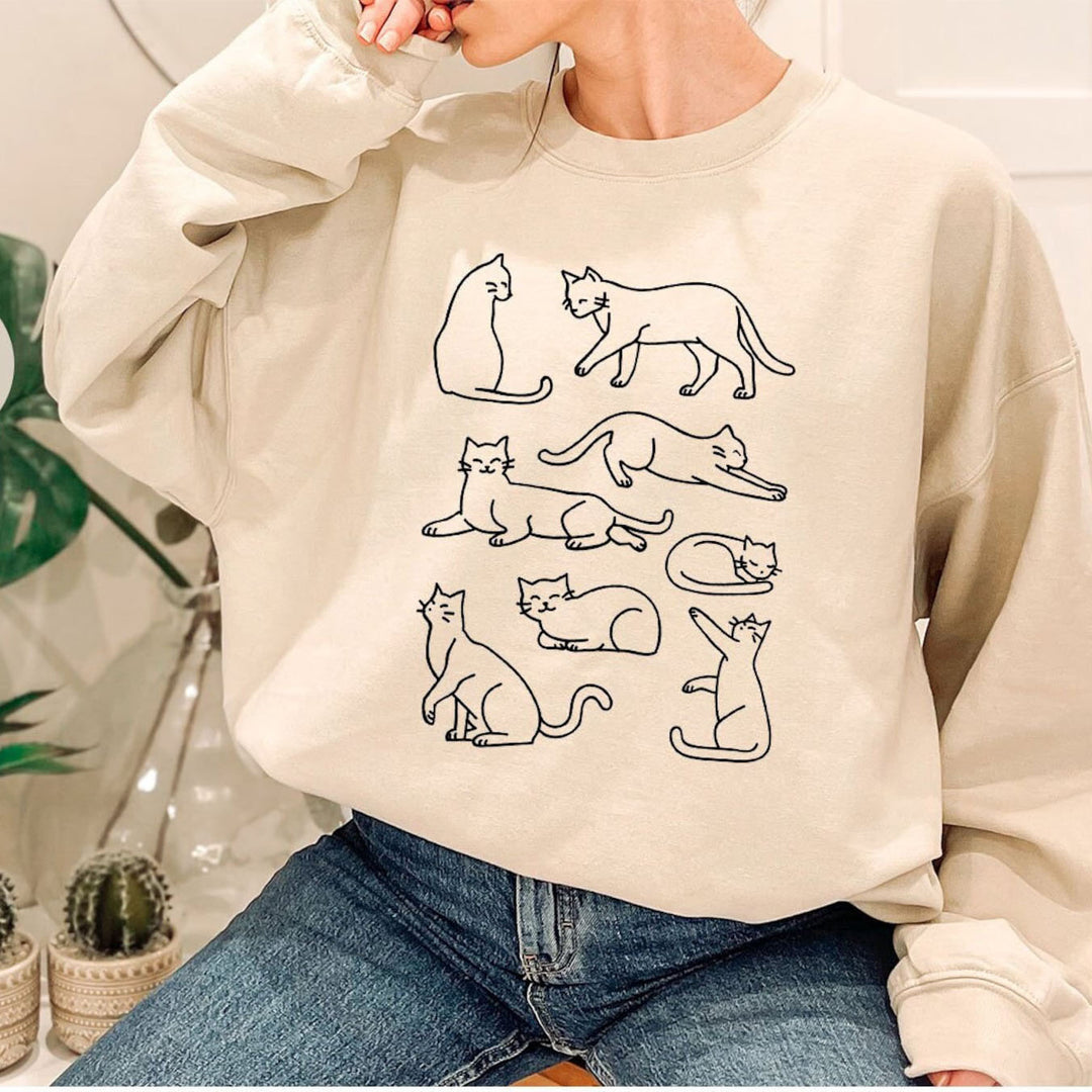 Cat Long Sleeve T Shirt, Cat Lover Gift, Funny Cat Long Sleeve Shirt