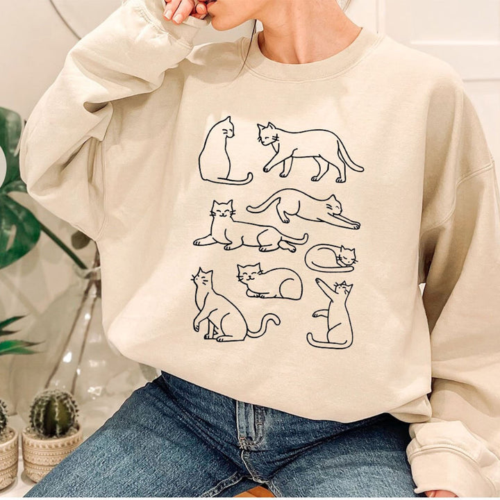 Cat Long Sleeve T Shirt, Cat Lover Gift, Funny Cat Long Sleeve Shirt