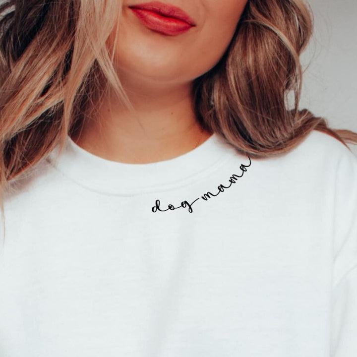 Dog Mama Zip Up with Dog Ear and Name on sleeve