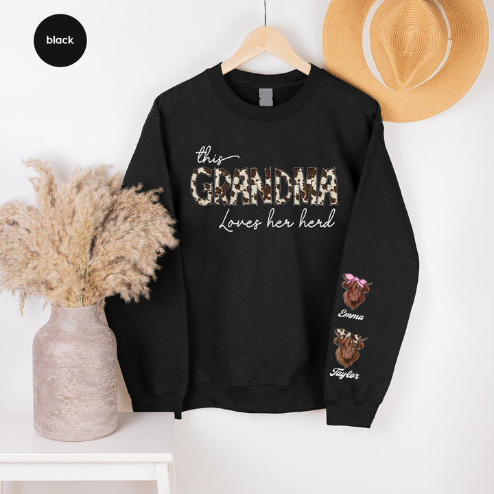 Custom Cow Mothers Day  Sweatshirt