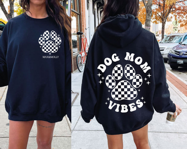 Fur Mama Dog Mom Vibes  Hoodie