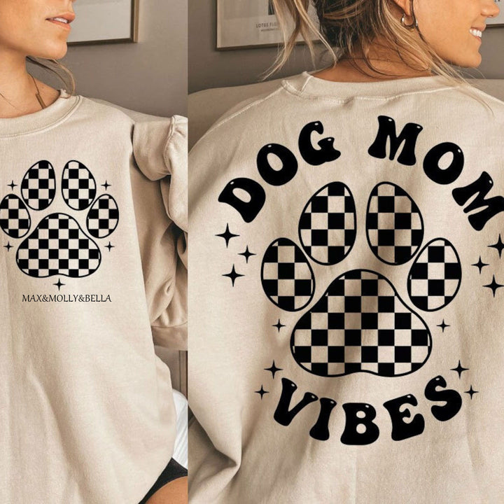 Fur Mama Dog Mom Vibes  Hoodie