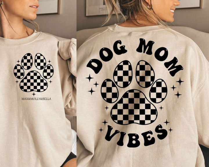 Fur Mama Dog Mom Vibes  Hoodie
