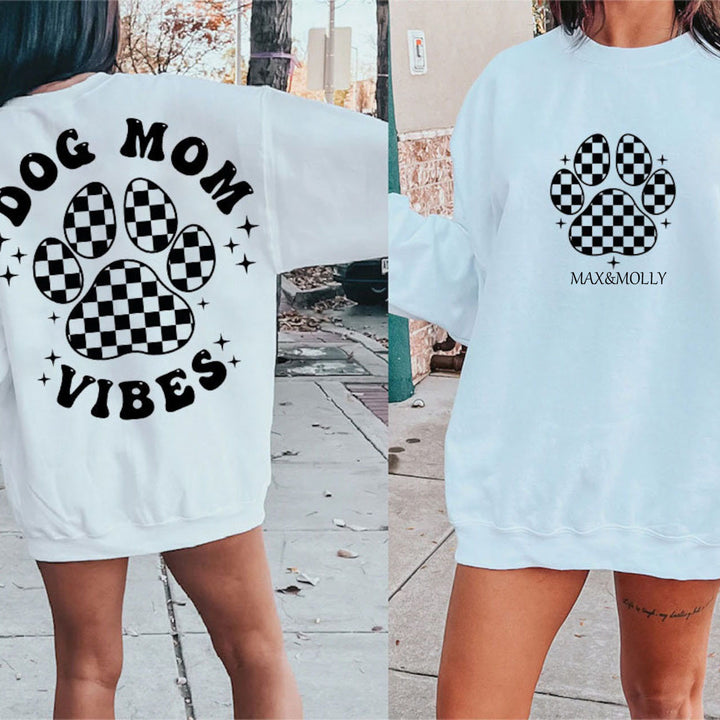 Fur Mama Dog Mom Vibes  Hoodie