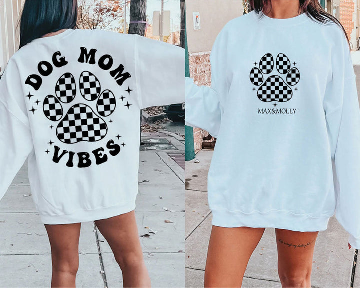 Fur Mama Dog Mom Vibes  Hoodie