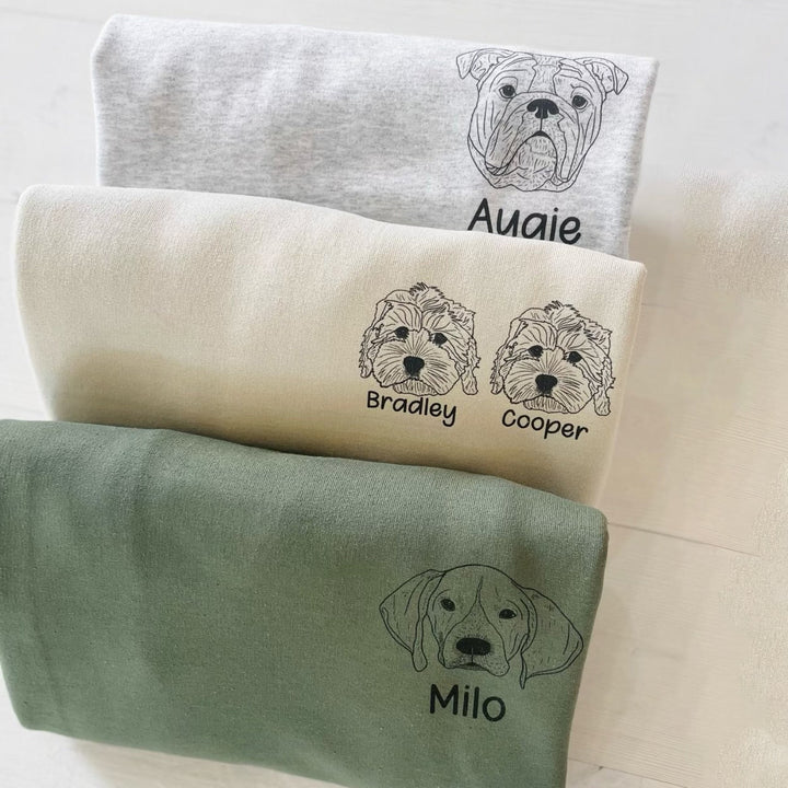 Custom Dog Mom Sweatshirt with Name for Dog Lovers, Personalized Gift for Women