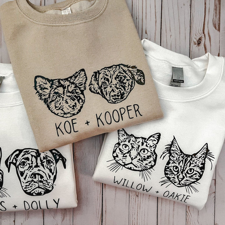 Custom Cat Portrait Sweatshirt