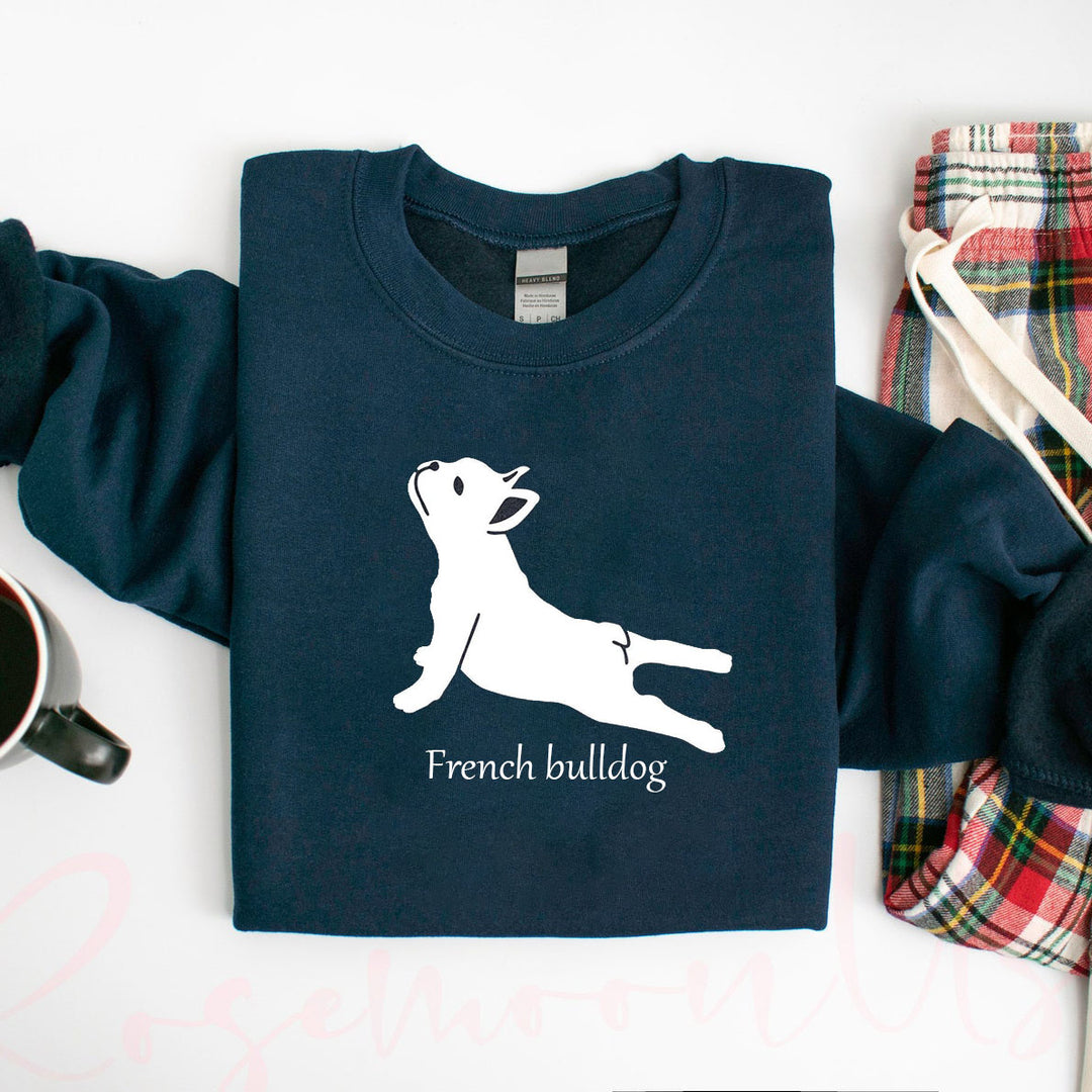 French Bulldog Yoga Hoodie, French Bulldog Hoodie, Bulldog Lover Hoodie
