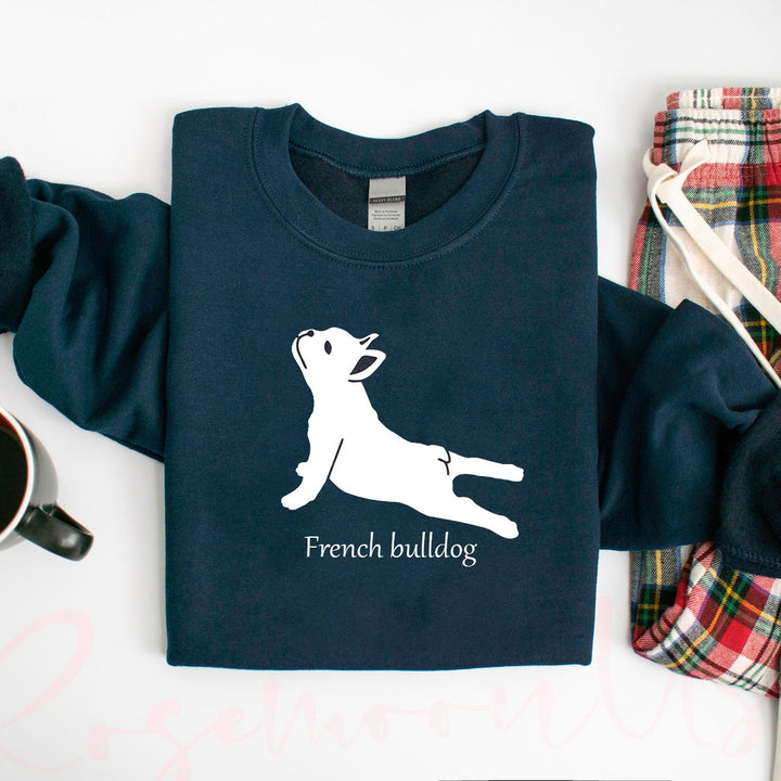 French Bulldog Yoga Hoodie, French Bulldog Hoodie, Bulldog Lover Hoodie