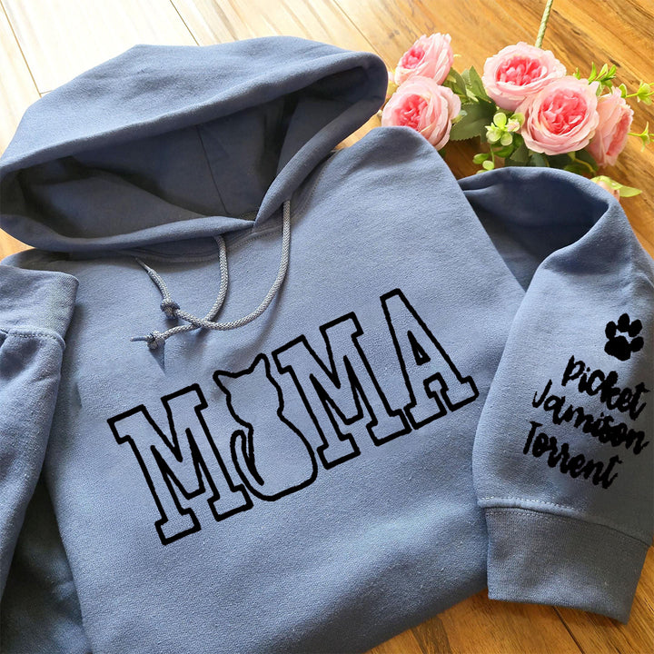 Embroidered Cat mom, cat mama, personalized with cat names