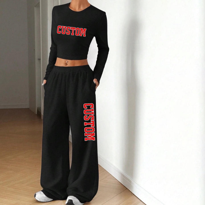 Custom College, Team, Cheer, Sorority Varsity Straight Leg Sweatpants Pants