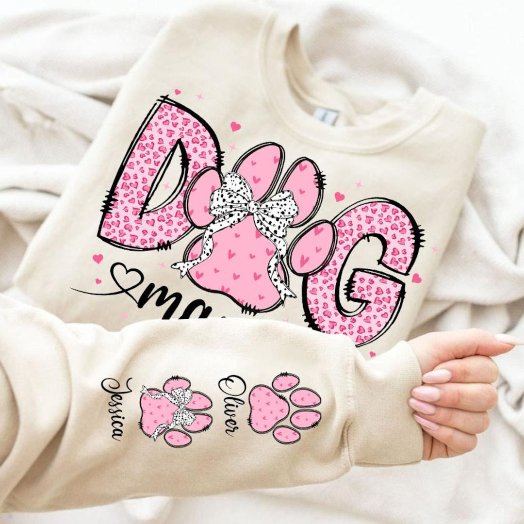 Custom Dog Mom Valentine Hoodie