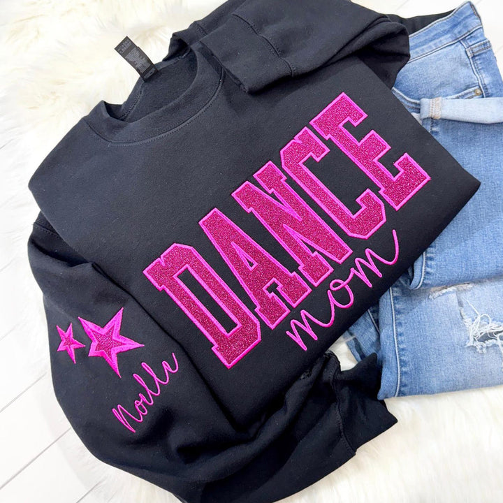 Personalized Embroidered Dance Mom Sweatshirt