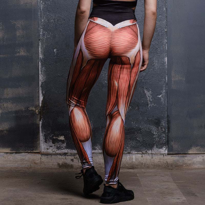 Muscle High Waisted Yoga Leggings for Women, workout leggings, plus size gym leggings