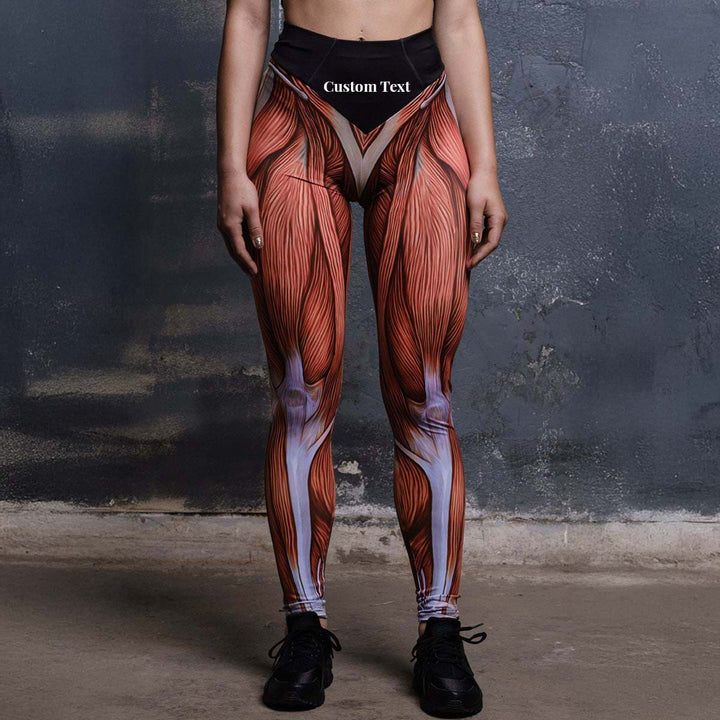 Muscle High Waisted Yoga Leggings for Women, workout leggings, plus size gym leggings