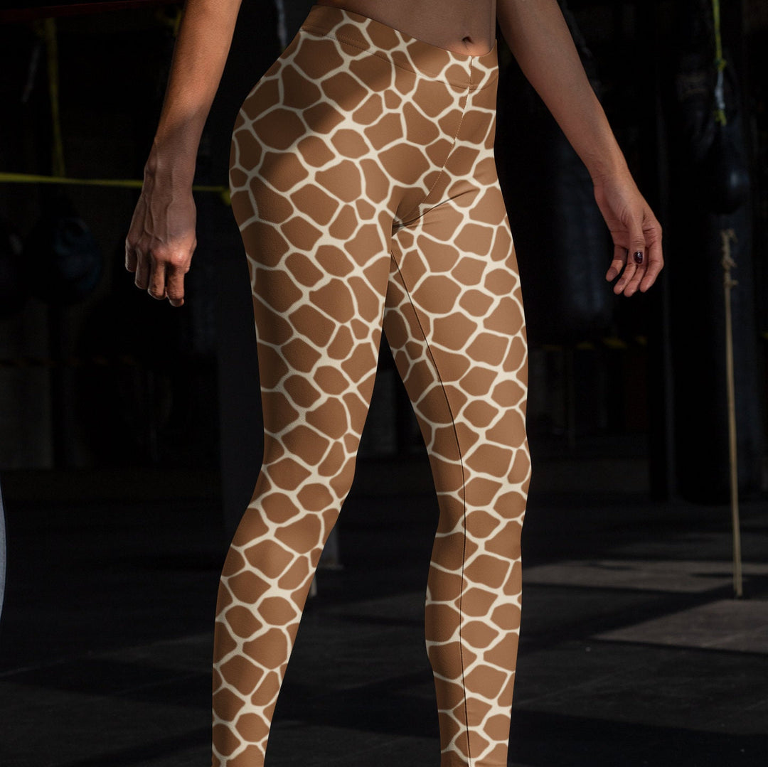 Giraffe Leggings for Women, Giraffe Yoga Pants, Animal Print Leggings
