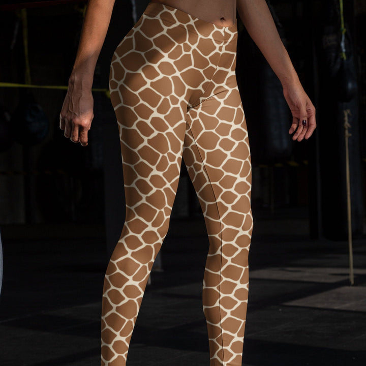 Giraffe Leggings for Women, Giraffe Yoga Pants, Animal Print Leggings