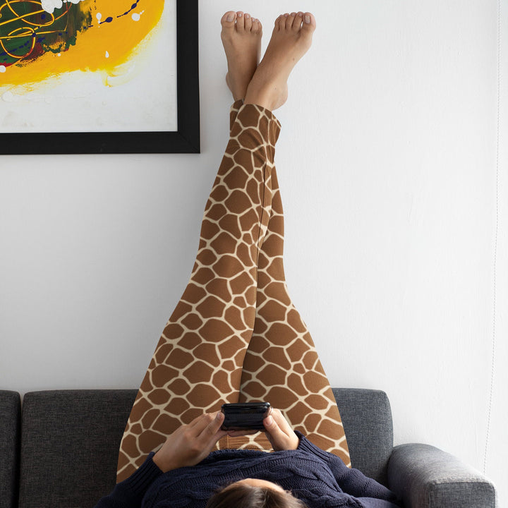 Giraffe Leggings for Women, Giraffe Yoga Pants, Animal Print Leggings