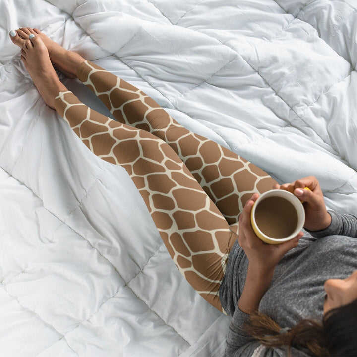 Giraffe Leggings for Women, Giraffe Yoga Pants, Animal Print Leggings