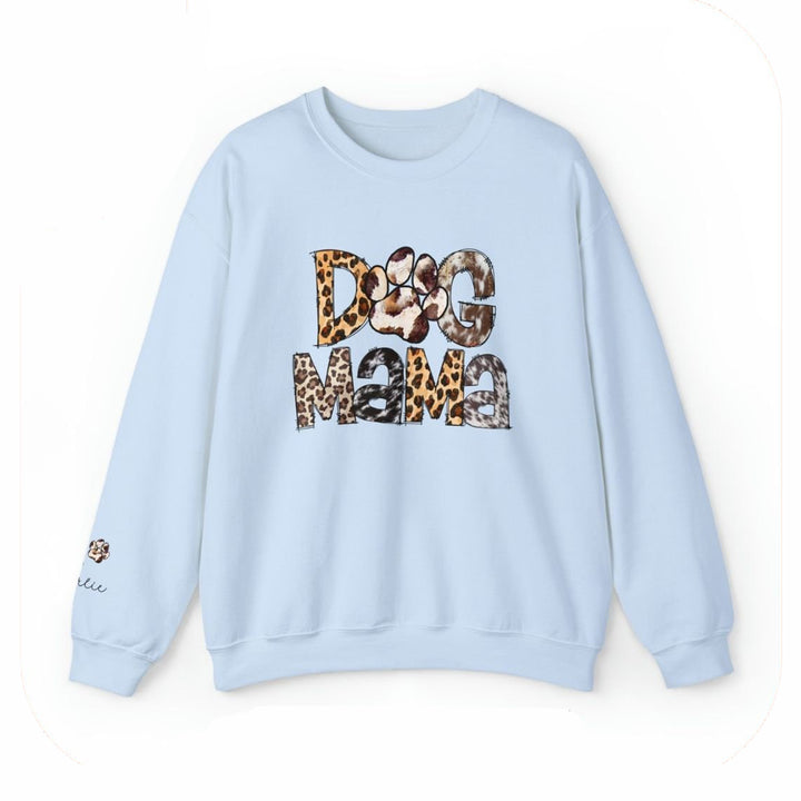 Custom Dog Mom Sweatshirt With Name On Sleeve Gift For New Dog Owner