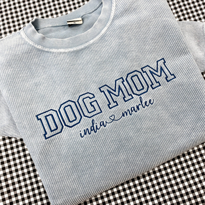 Customize your own sweatshirt with dog names