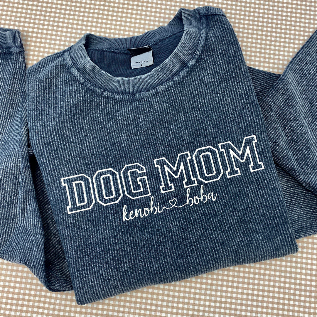 Customize your own sweatshirt with dog names