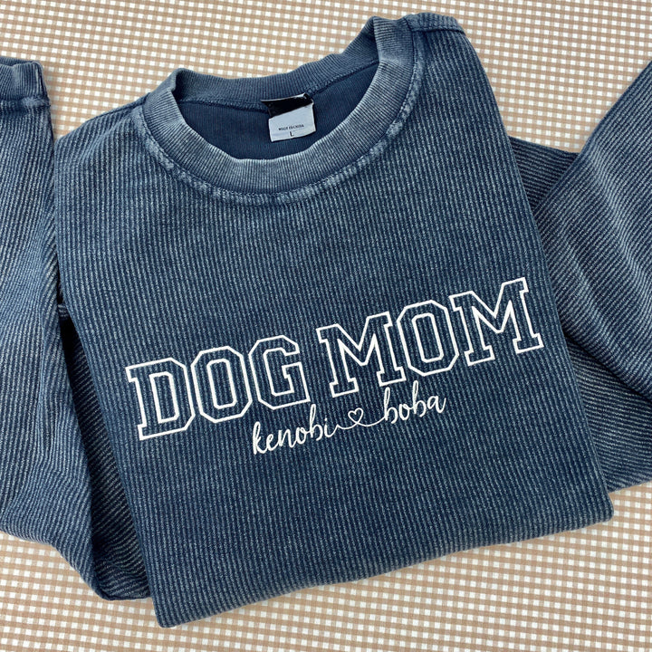 Customize your own sweatshirt with dog names