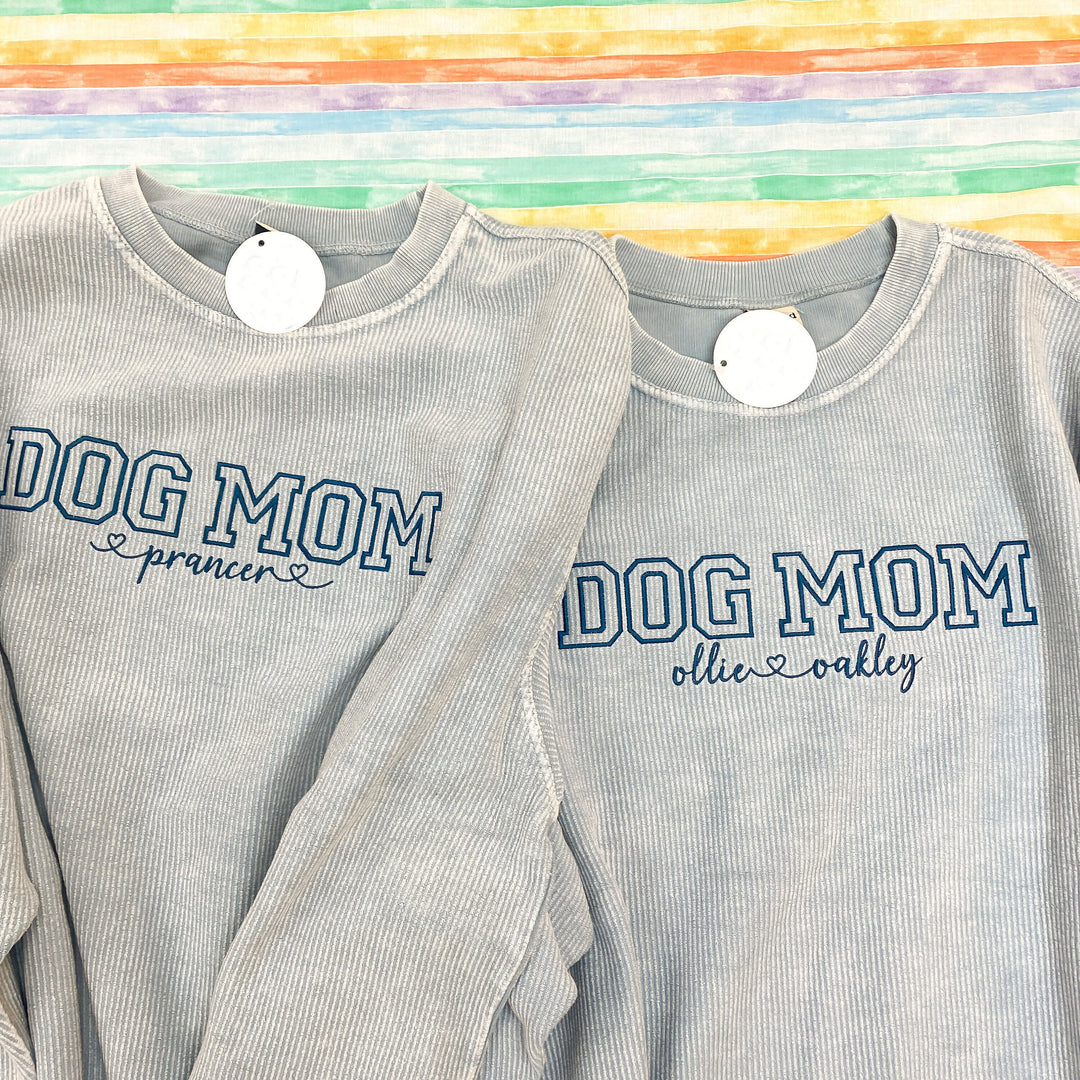Customize your own sweatshirt with dog names
