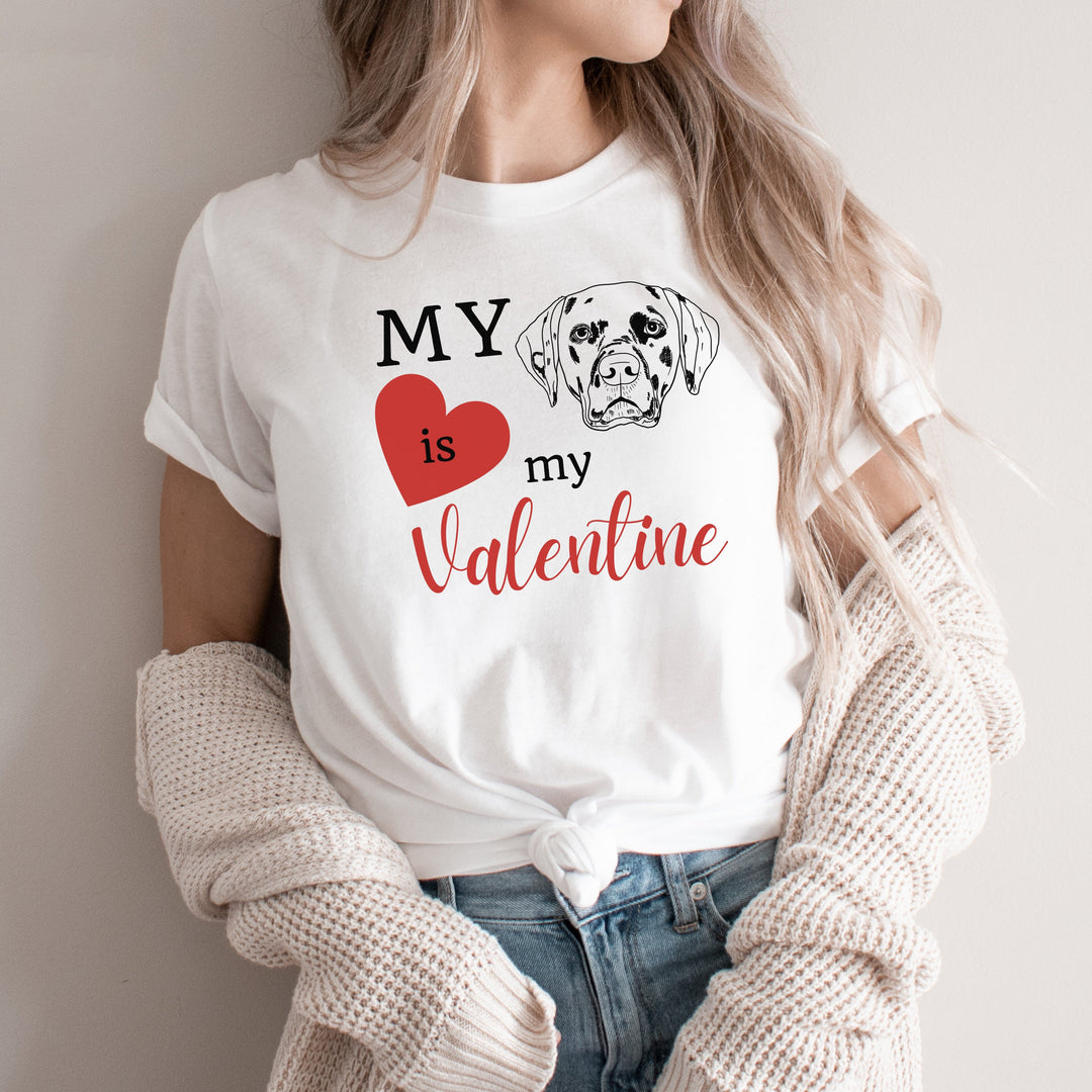 Custom pet drawing Valentines Day shirt for woman