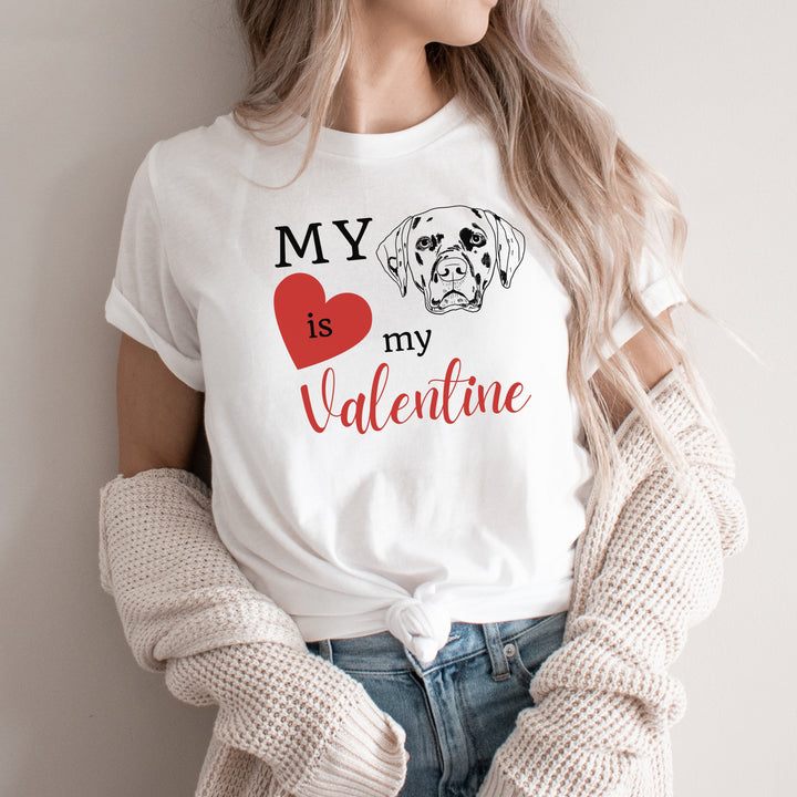 Custom pet drawing Valentines Day shirt for woman
