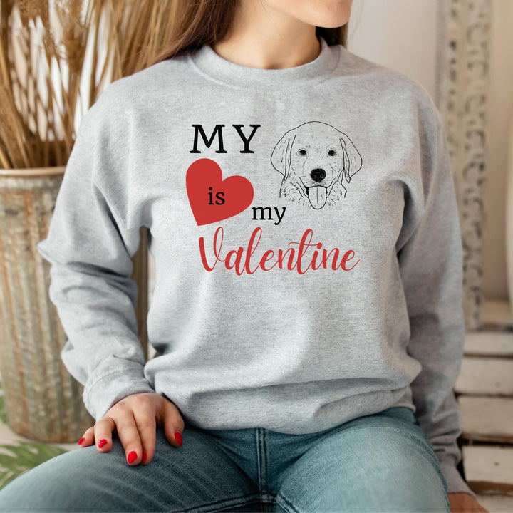 Custom pet drawing Valentines Day shirt for woman