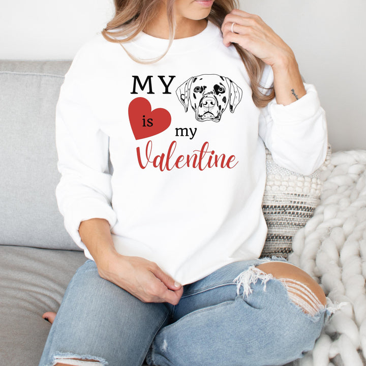 Custom pet drawing Valentines Day shirt for woman