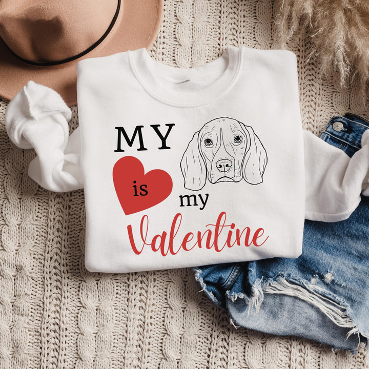 Custom pet drawing Valentines Day shirt for woman