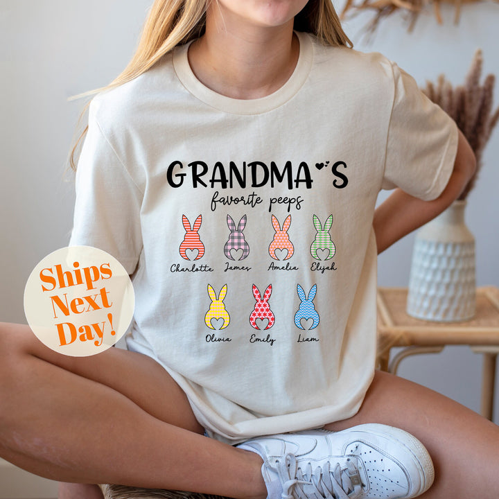 Custom Grandma Easter Sweatshirt with Kids Names, Easter Nana Sweatshirt