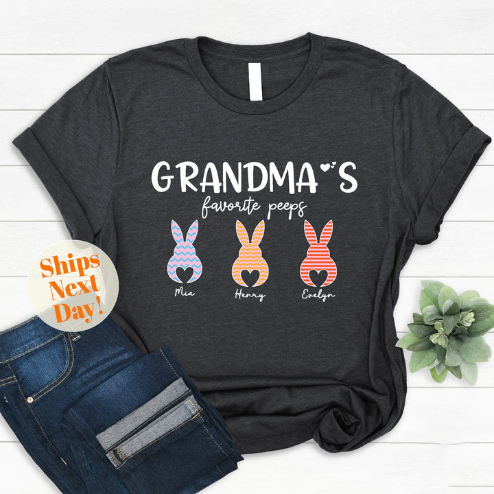 Custom Grandma Easter Sweatshirt with Kids Names, Easter Nana Sweatshirt