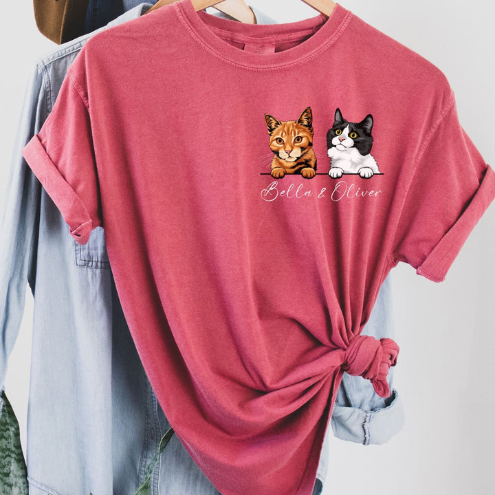 Personalized Cat Mom Gift, Gift for Cat Dad T-Shirt