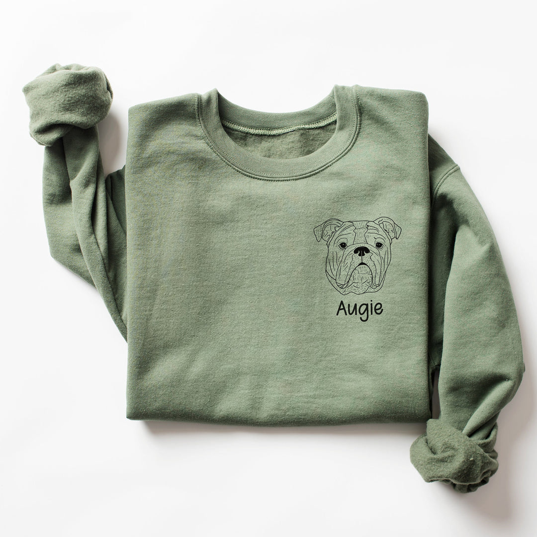 Custom Dog Mom Sweatshirt with Name for Dog Lovers, Personalized Gift for Women