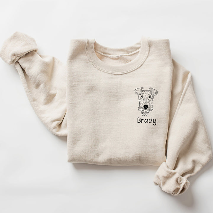 Custom Dog Mom Sweatshirt with Name for Dog Lovers, Personalized Gift for Women