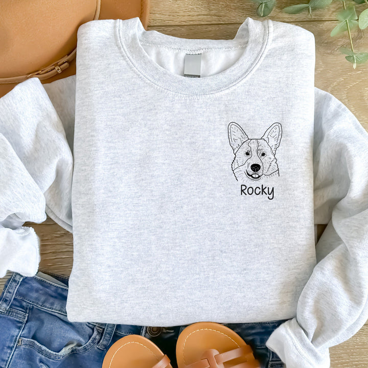 Custom Dog Mom Sweatshirt with Name for Dog Lovers, Personalized Gift for Women