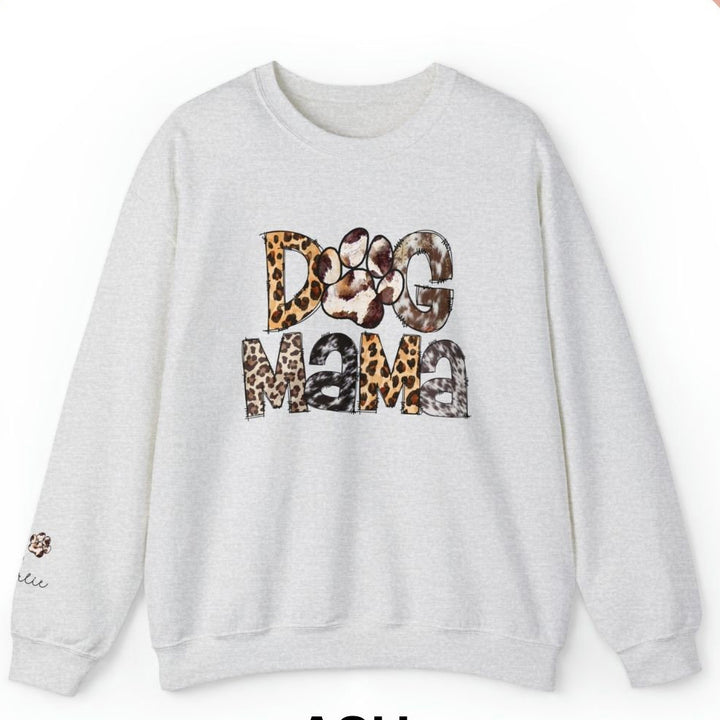Custom Dog Mom Sweatshirt With Name On Sleeve Gift For New Dog Owner