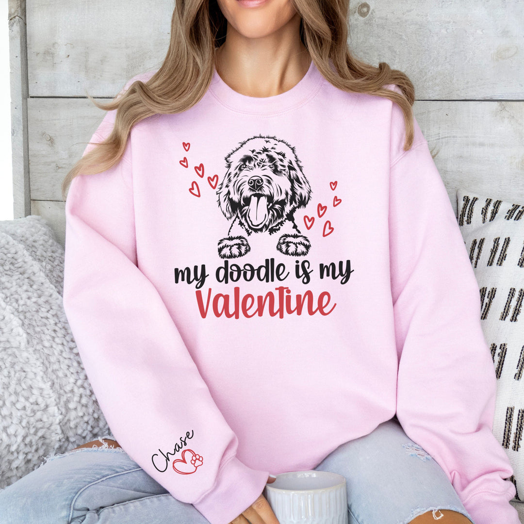 Custom Goldendoodle Womens Valentines Day Shirt