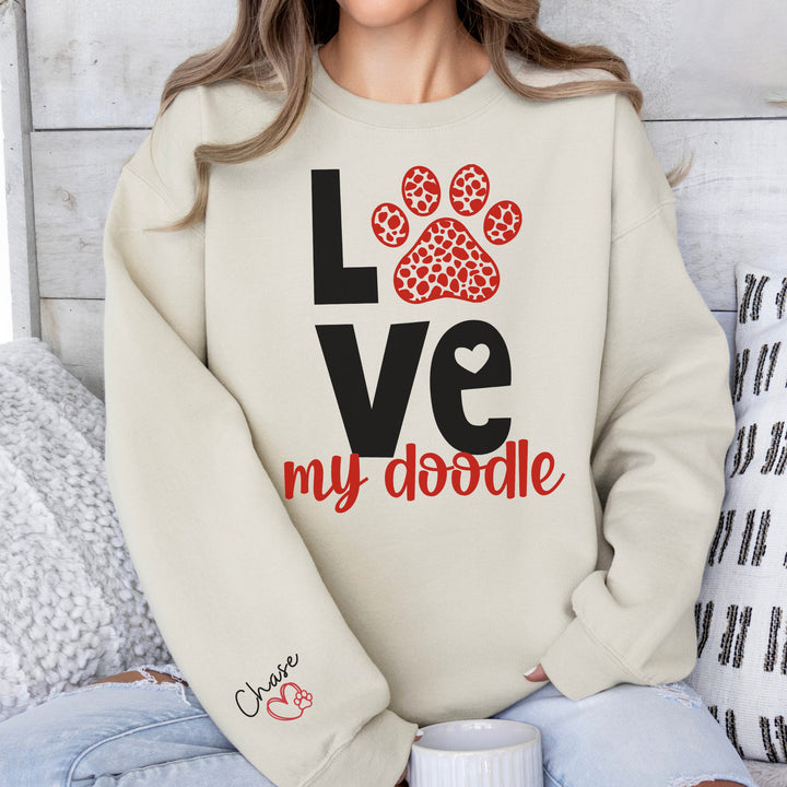 Custom Goldendoodle Womens Valentines Day Shirt