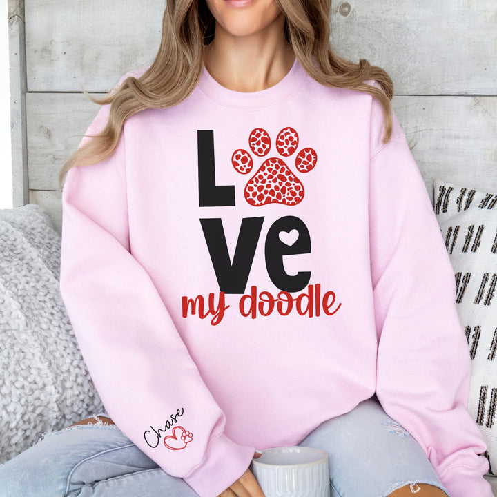 Custom Goldendoodle Womens Valentines Day Shirt