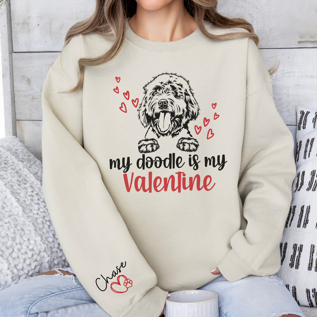Custom Goldendoodle Womens Valentines Day Shirt