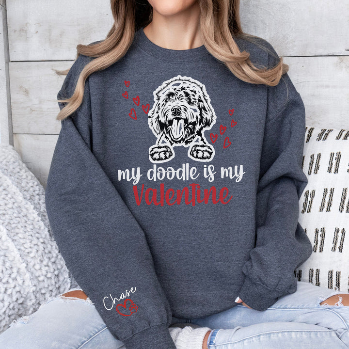Custom Goldendoodle Womens Valentines Day Shirt