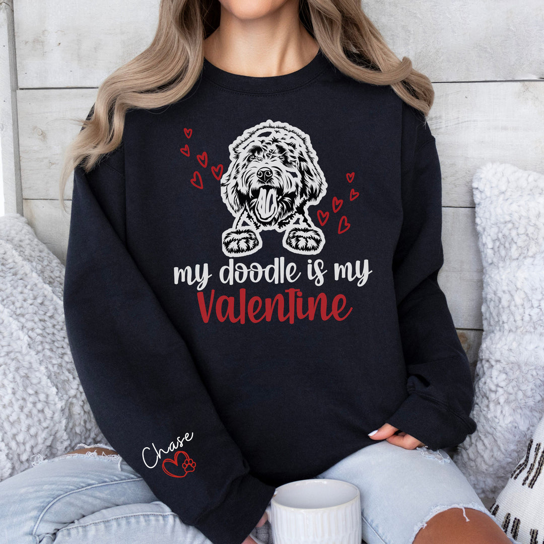 Custom Goldendoodle Womens Valentines Day Shirt
