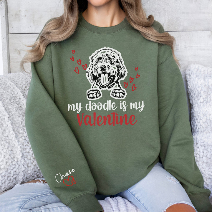 Custom Goldendoodle Womens Valentines Day Shirt