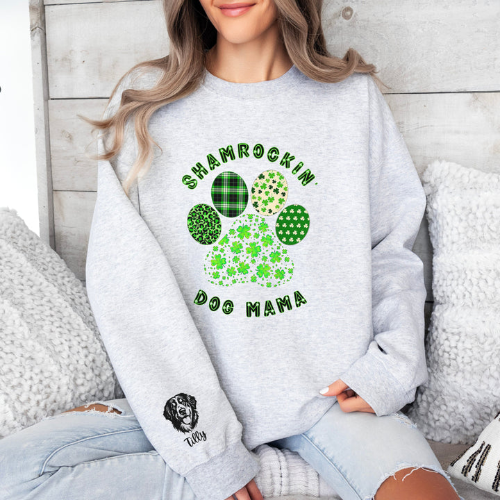 Personalized St. Patricks Day Dog Mom Sweatshirt